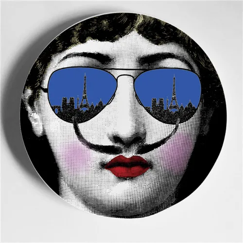 Винтажные фарфоровые декоративные тарелки Fornasetti, настенная тарелка для подвешивания, коллекционная тарелка для тарелок, настольный Настенный декор, лучшие подарки