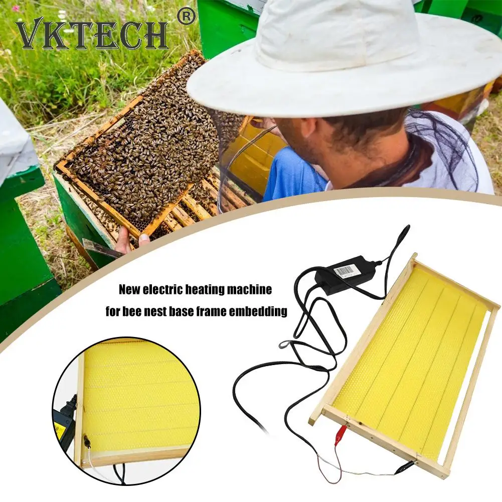 

Beekeeping Foundation Electric Embedder Device Automatic Crimping Bee Spleen Heating Beehive Installer Bee Apiculture Tool