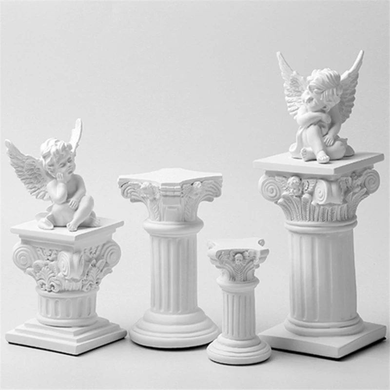 Римская колонна греческий Колонка ангел фигурки из смолы база Свадебные