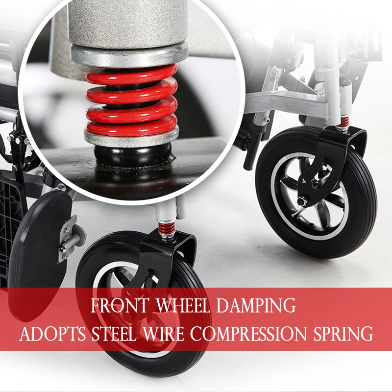 Electric Foldable Lightweight Wheelchair for the Elderly Automatic 500W 35KM Cruisingability Wheel Chair | Спорт и развлечения