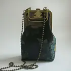 Сумка ручной работы с винтажным принтом и цветами, сумка ручной работы, новинка 2021, женские сумки, кошельки, женские сумки через плечо с цепочкой