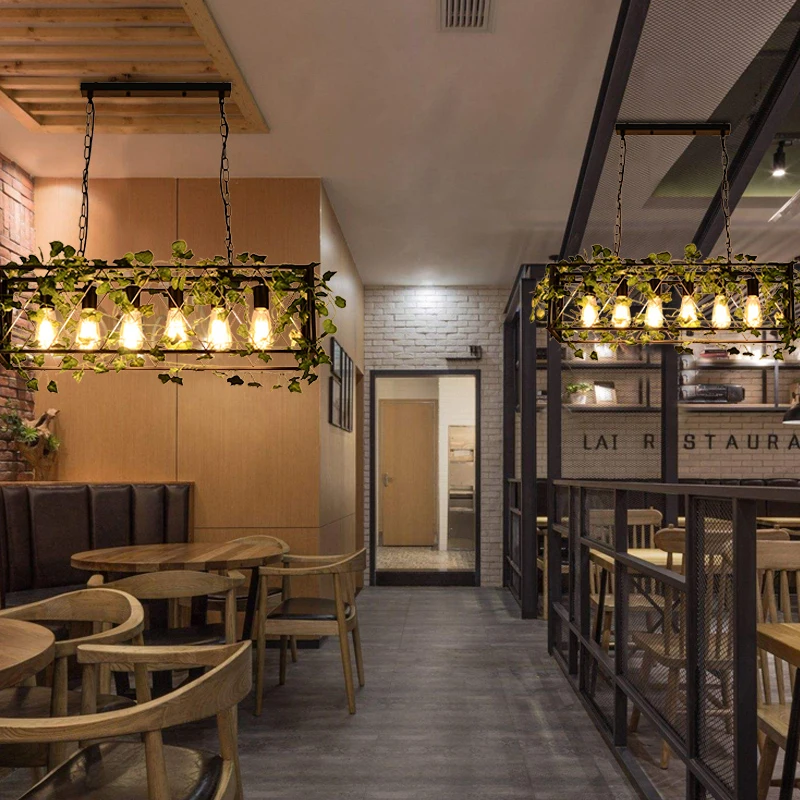 

Creative Vintage plant Pendant Lights bird cage industrial for cafe restaurant bar coffee shop plant pendant lamp Home Decor