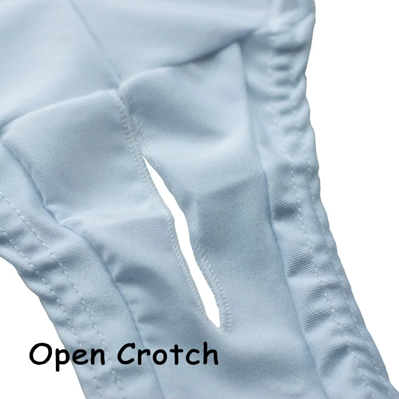 

Women Through High Cut Solid Color Erotic Lingerie Backless Open Crotch Sexy Bodysuit Sweet Underwear