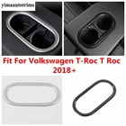 Аксессуары из углеродного волокнаматового АБС-пластика для Volkswagen T-Roc T Roc 2018 - 2021 заднее сиденье