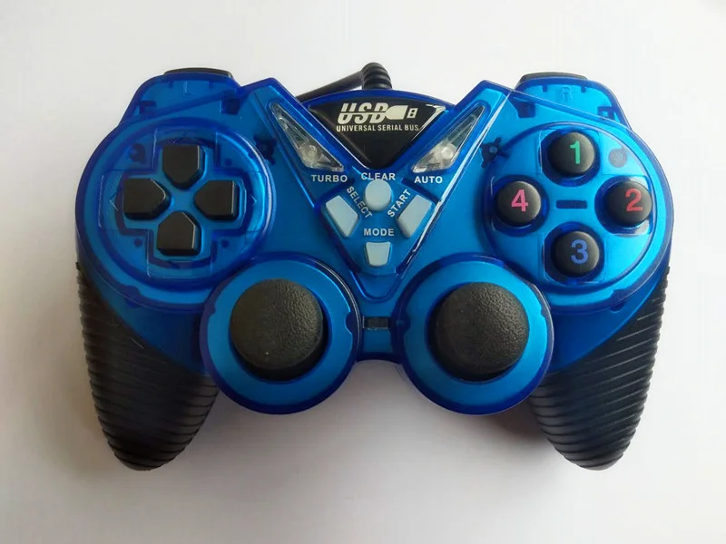 

USB Vibrating Handle Transparent Color Game Handle PC Computer Handle 3D Rocker Game Console Accessories