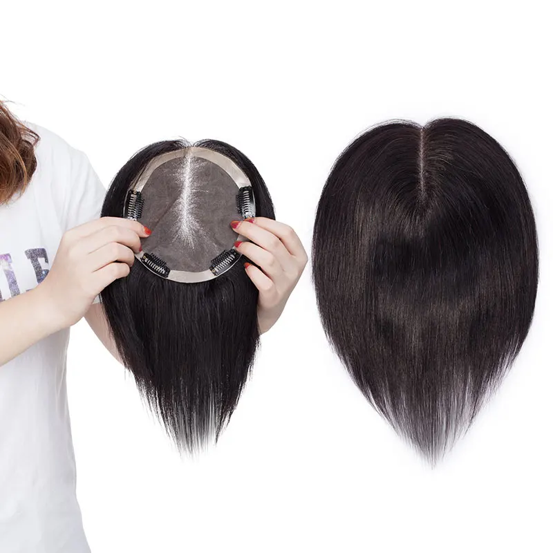 SEGO 6 дюймов 15x15 см прямые тонкие монохромные волосы для женщин натуральные - Фото №1