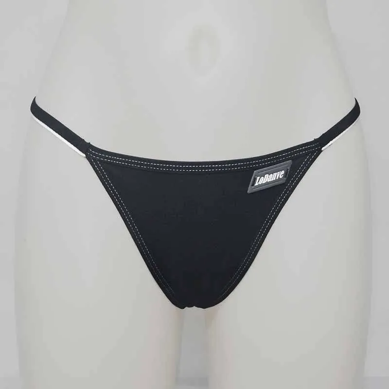 Сексуальные хлопковые тонкие стринги с поясом женские трусики низкой талией