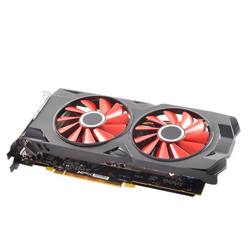 Видеокарты XFX RX 570 4 Гб GPU для AMD 500 Series RX570 видеокарты компьютерных игр HDMI PCI-E X16
