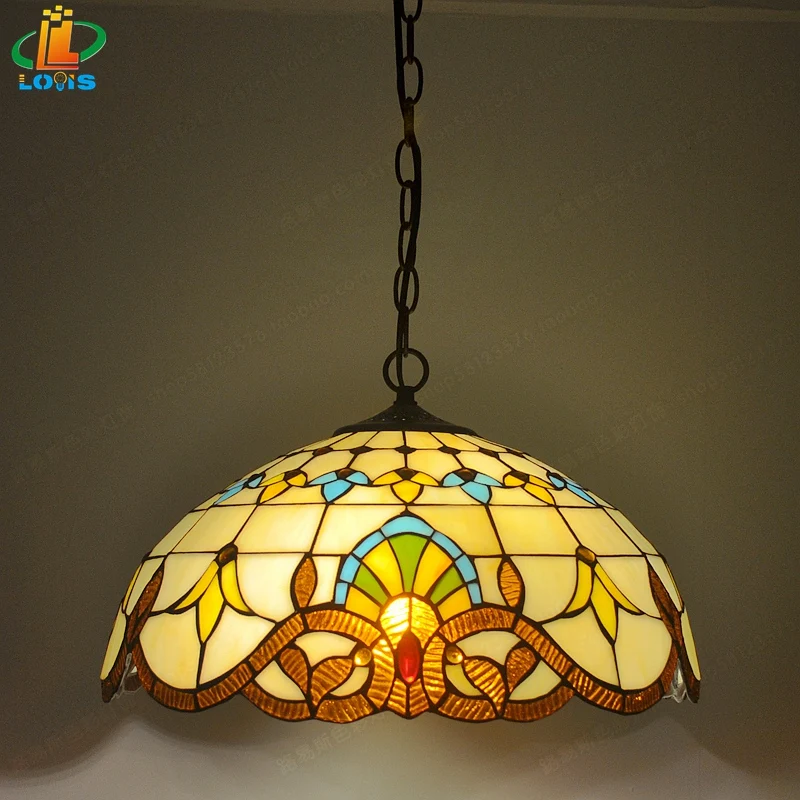 16 дюймовые британские западные ресторанные люстры the Tiffanylamp стеклянные кафе