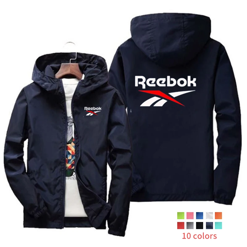

2022 Spring and Autumn Brand Men's Jacket Street Windbreaker Hooded Zipper Thin Jacket Men's Outdoor Leisure Waterproof Jacket