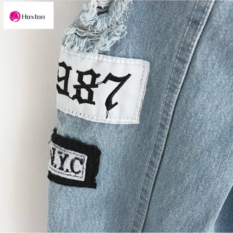 Женская потертая джинсовая куртка-бомбер с принтом где мой разум винтажная