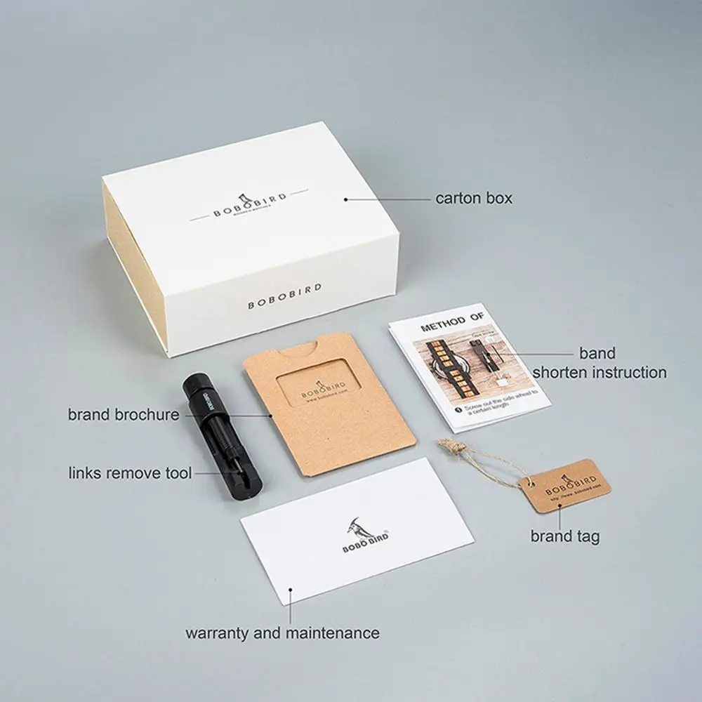 

BOBO BIRD Watch Men Print Picture Men Ladies Quartz Wood Wristwatch logo for Valentine's Couple Gifts Engrave Logo