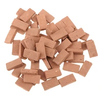 50 pieces 135 scale simulation miniature porcelain red brick model toy sand table building diorama scenery sand scene scenery