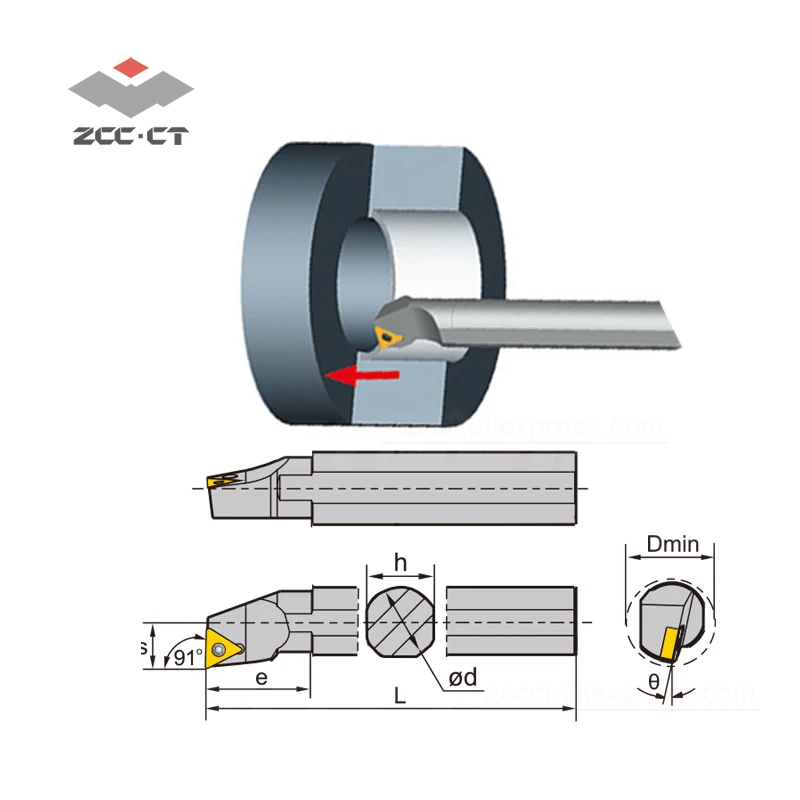 1 шт. zcc внутренний держатель инструмента A20Q STFCR11 20 мм Внутренний режущий