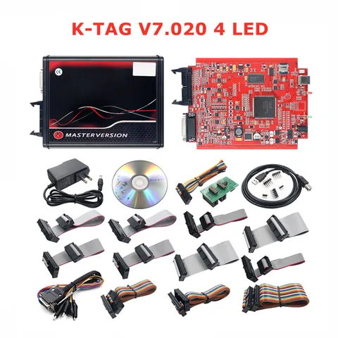 Онлайн 2,80 EU Red Kess V5.017 OBD2 Manager Remap Kit KTAG V7.020 4 светодиодный BDM Рамка 22 шт. адаптеры 2,25 ECU Flash Tool