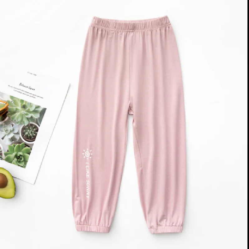 

Children's Pants for Summer Children's Clothing of Kids Modal Thin Anti-mosquito and Casual Pants for Children Aged 3-8 Y