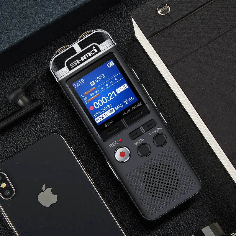 Профессиональный диктофон Shmci D100 8 Гб PCM запись двойной микрофон mp3 плеер с