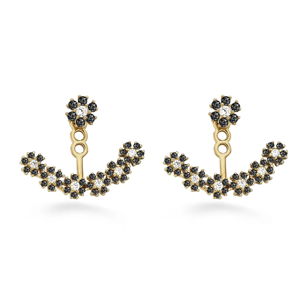 2020 новые ювелирные изделия в подарок минималистичные Стразы снежинки спереди и