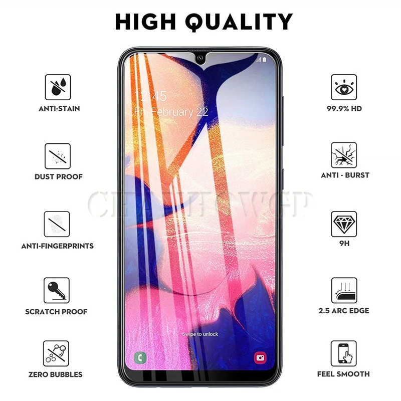 Закаленное Стекло для samsung A50 A30 Экран протектор Стекло для samsung Galaxy A20 A20E A40 A90 A80 A70 A60 M40 M30 M20 Стекло пленка