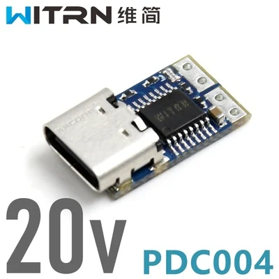Серебристый PDC004 PD2 \ 3 к DC spoofing Быстрая зарядка триггер детектор для опроса ноутбук источник питания для изменения тип-c - Цвет: Серебристый