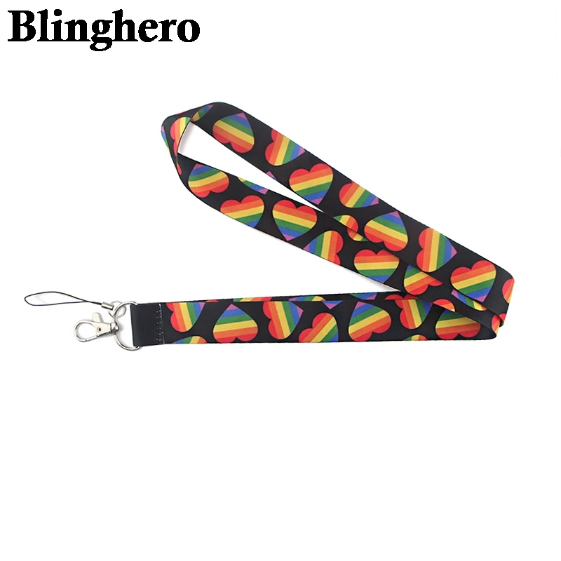 CA101 Радужный ремешок на шею для ключей ID карт мобильного телефона USB держатель