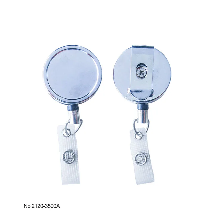 Сверхмощная катушка бейджа с зажимом для ремня и креплениями|Бейджи аксессуары| |