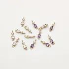 Новое поступление! 18x5 мм, 100 шт., фианит, подвесной соединитель для сережек сделай сам, запчасти для изготовления ювелирных изделий, фурнитура и компоненты