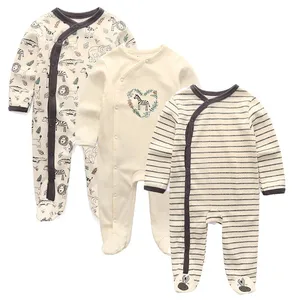 3 шт.компл. для маленьких мальчиков комбинезон Одежда для новорожденных Топы с длинным рукавом для мальчиков и девочек, ropa, bebe, комбинезон Одежда для малышей-белую полоску под зебру; Наряды