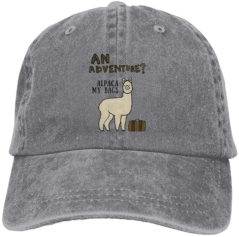 

Retro Cowboy Hat Hat Adventure Alpaca My Bags Six-piece Adjustable Sports Trucker Baseball Cap Adult Unisex