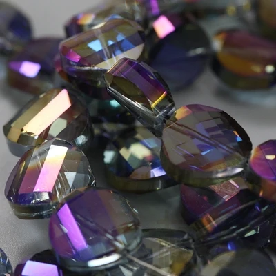 10 шт./лот 14 мм ожерелье с подвеской граненые подвески хрустальные чешские бусины