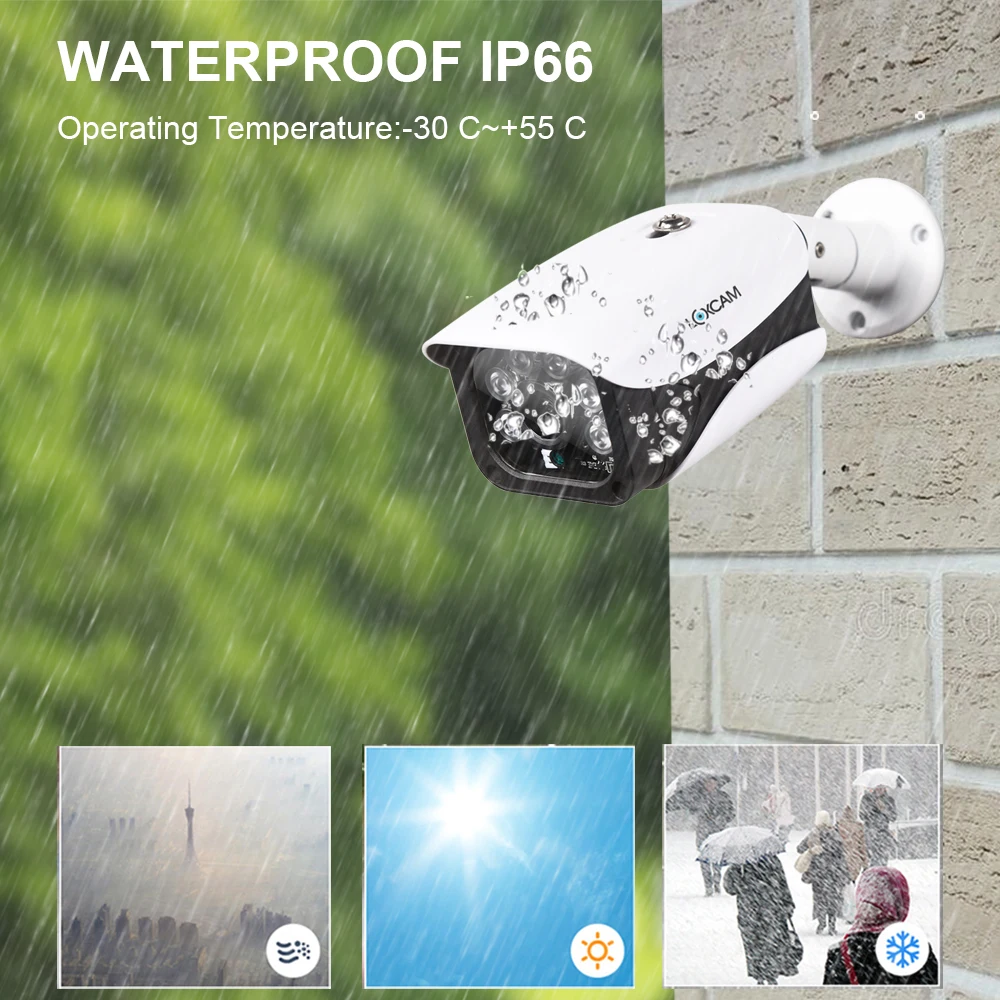 Камера Наружного видеонаблюдения LOXCAM H.265 водонепроницаемая камера безопасности