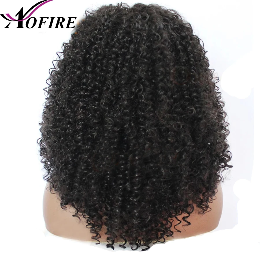 Афро кудрявые 360 кружевные передние парики предварительно выщипанные