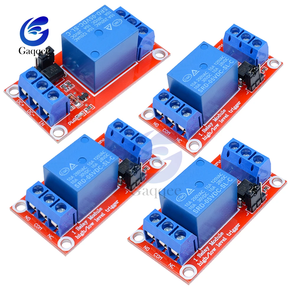5 шт. 1 канальная плата релейного модуля В экран со стандартным триггером высокого