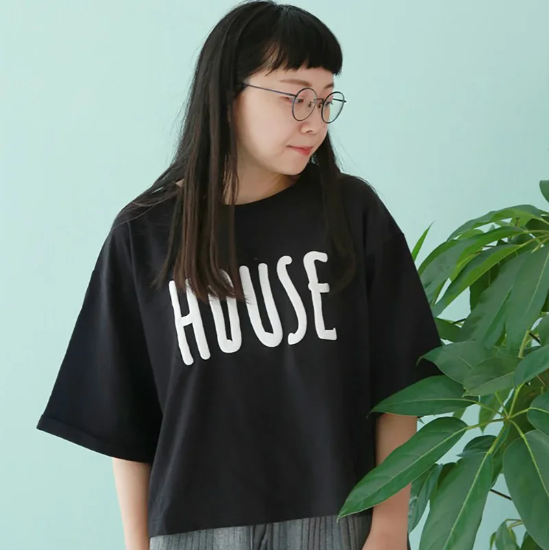 

Новый дизайн; Сезон лето; Женская черная футболка с короткими рукавами и круглым вырезом, хлопковая футболка, топы с надписью свободная футб...