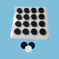 10pcs black round self adhesive silicone rubber feet furniture pad protectors diameter 4 55 5678910 90mm
