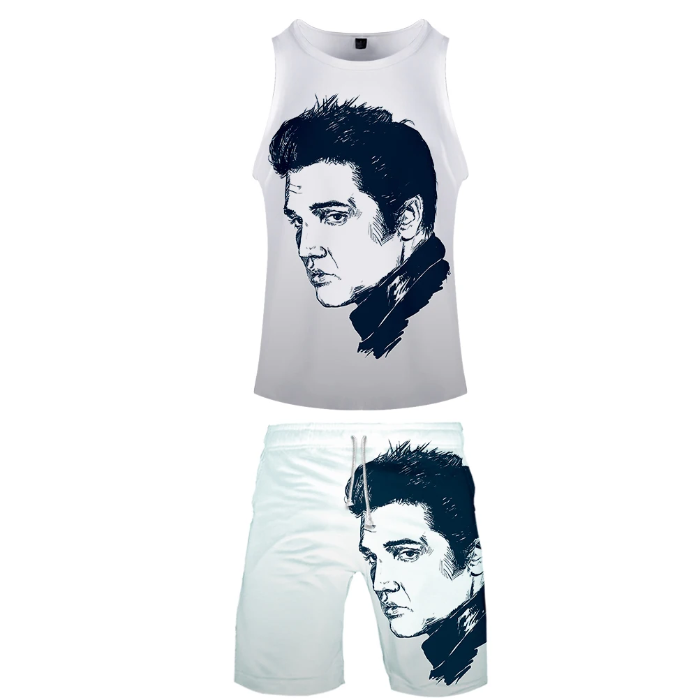 King Elvis Presley комплект из 2 предметов баскетбольная футболка Джерси костюм