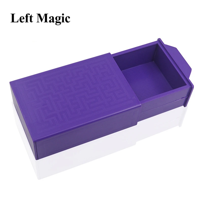 

Фиолетовая коробка-головоломка, волшебные трюки, Тайная коробка, появляющаяся/исчезающая коробка, сюрприз, крупным планом, реквизит, волшеб...