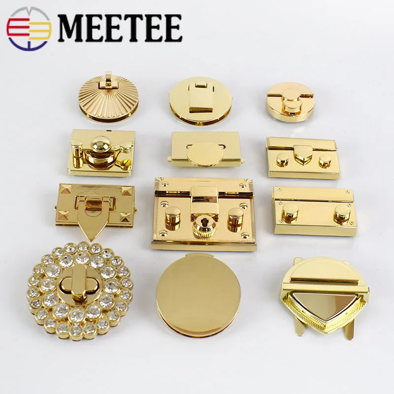 Meetee 2 шт. металлическая застежка с закручивающимся замком пружинная Пряжка для