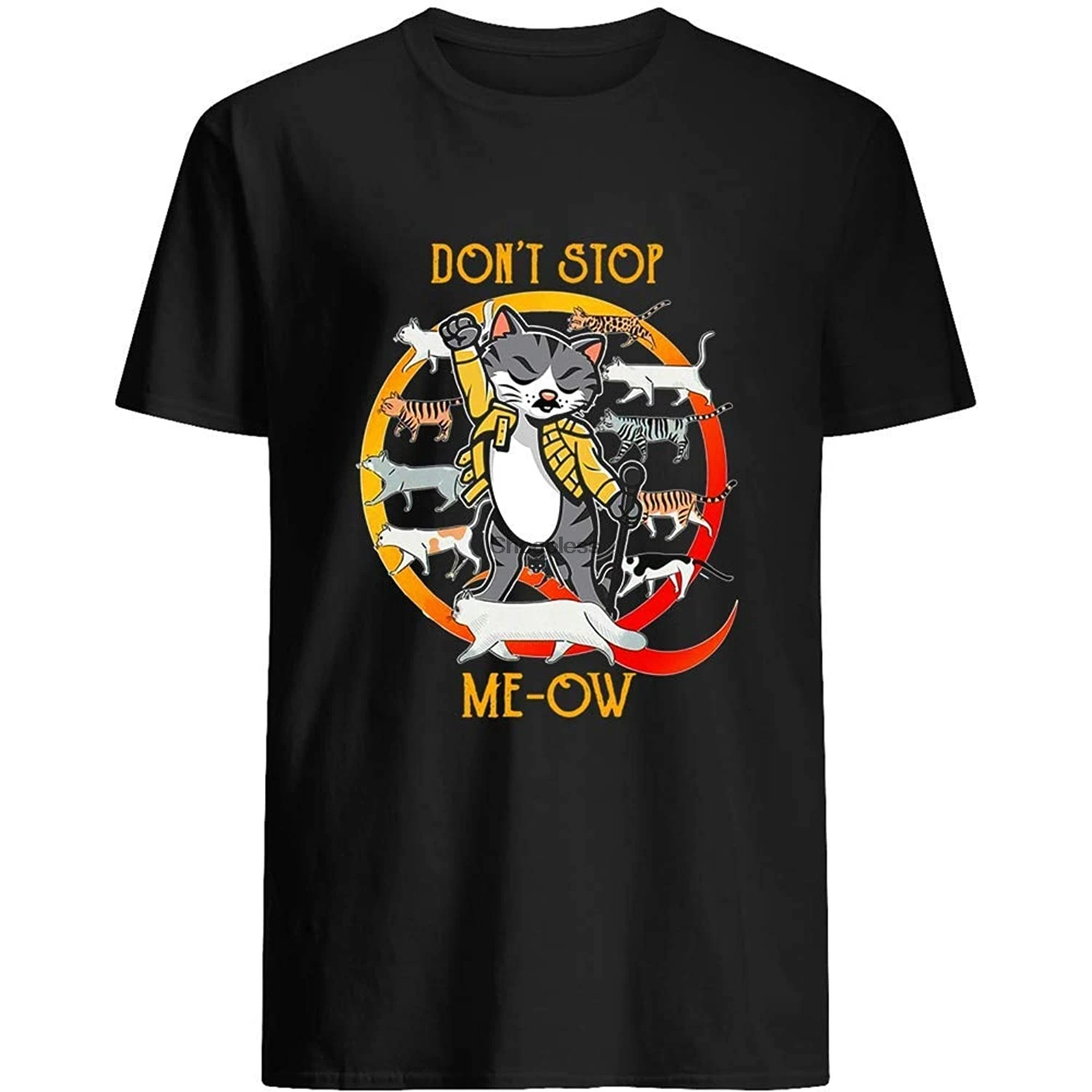 Забавные влюбленные кошки Don't Stop me ow Freddie Mercury подарок для женщин женская