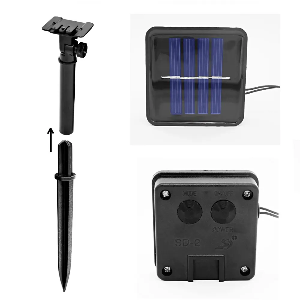 Солнечные гирлянды 20 светодиодный 5 м дерево в форме листа металлическое