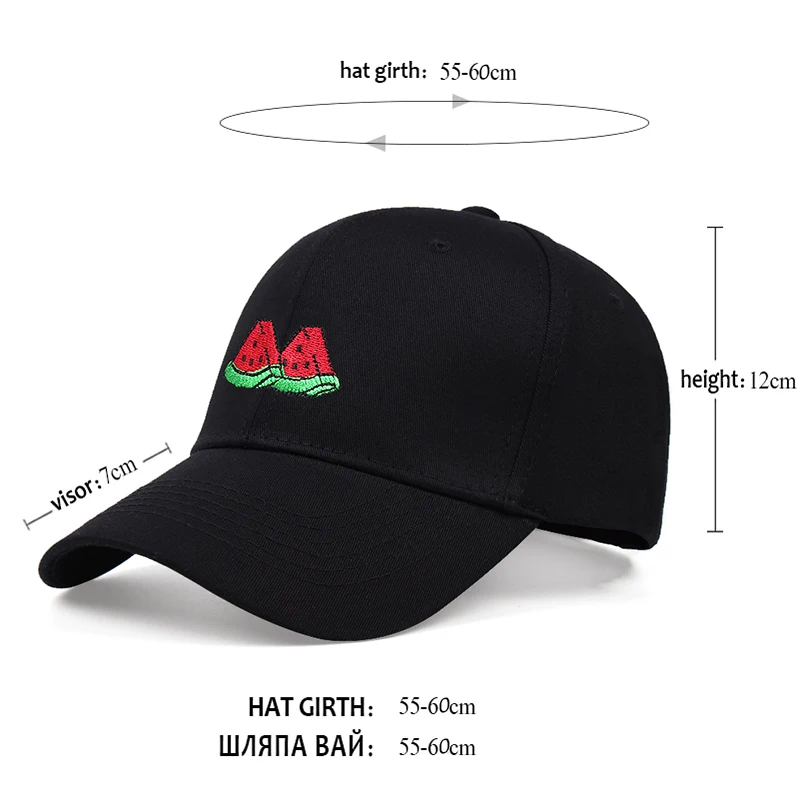 

Cartoon embroidery solid color men's baseball cap ladies sports hat cotton stretch cap hip hop outdoor fashion sun hat