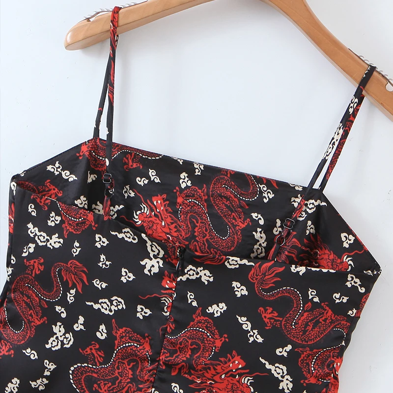 Женское мини-платье на бретельках ZA весеннее облегающее платье без рукавов с