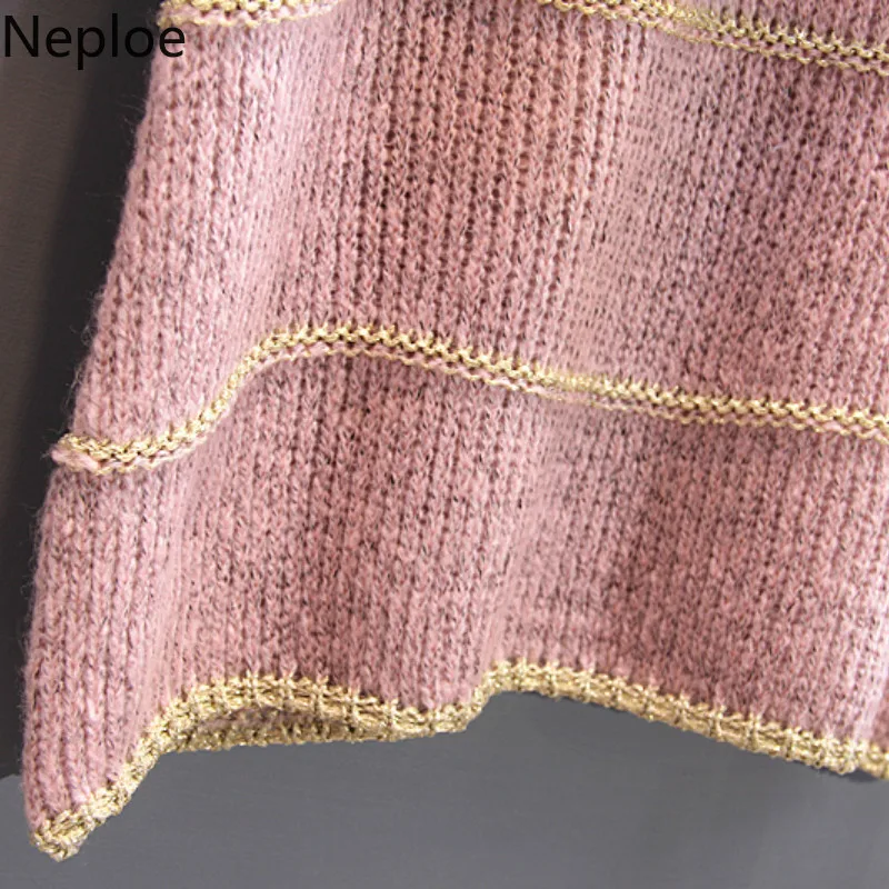 Женский костюм Neploe из 2 предметов осень 2020 топ в полоску с длинным рукавом +
