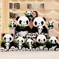 new plush panda toys cute stuffed animal doll mother and son toy gift for children friends girls home decor christmas gift wj644