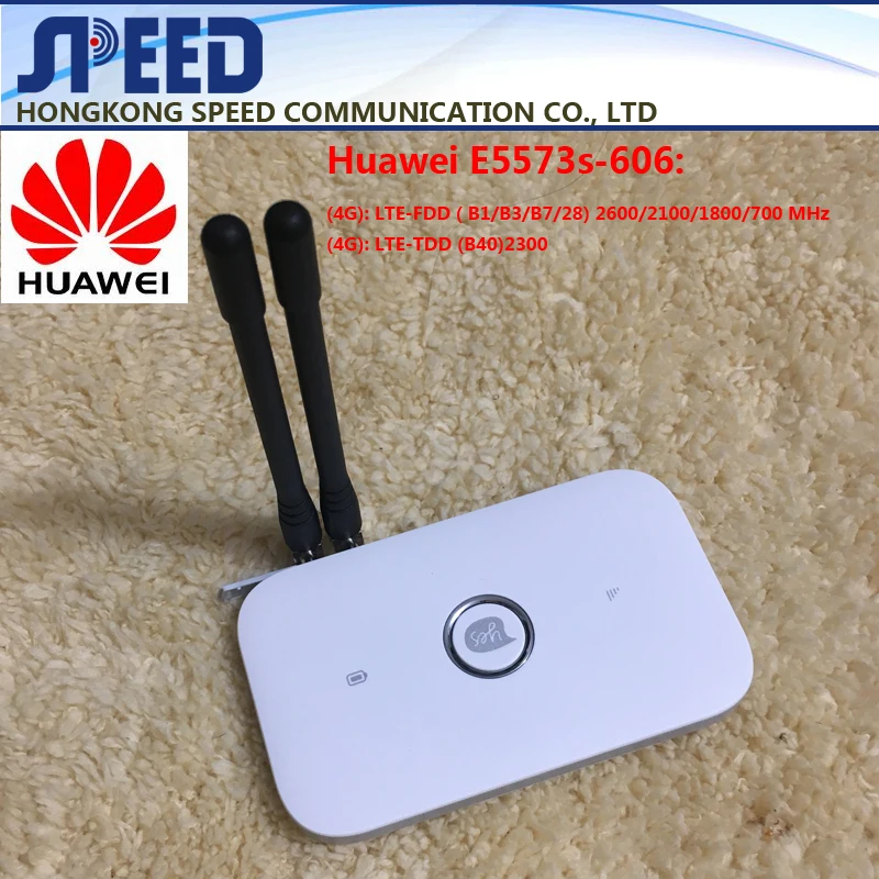 Wi Fi роутер Huawei E5573 E5573s 606 CAT4 150M 4G беспроводной Мобильный + 2 антенны 4g|huawei e5573|huawei router
