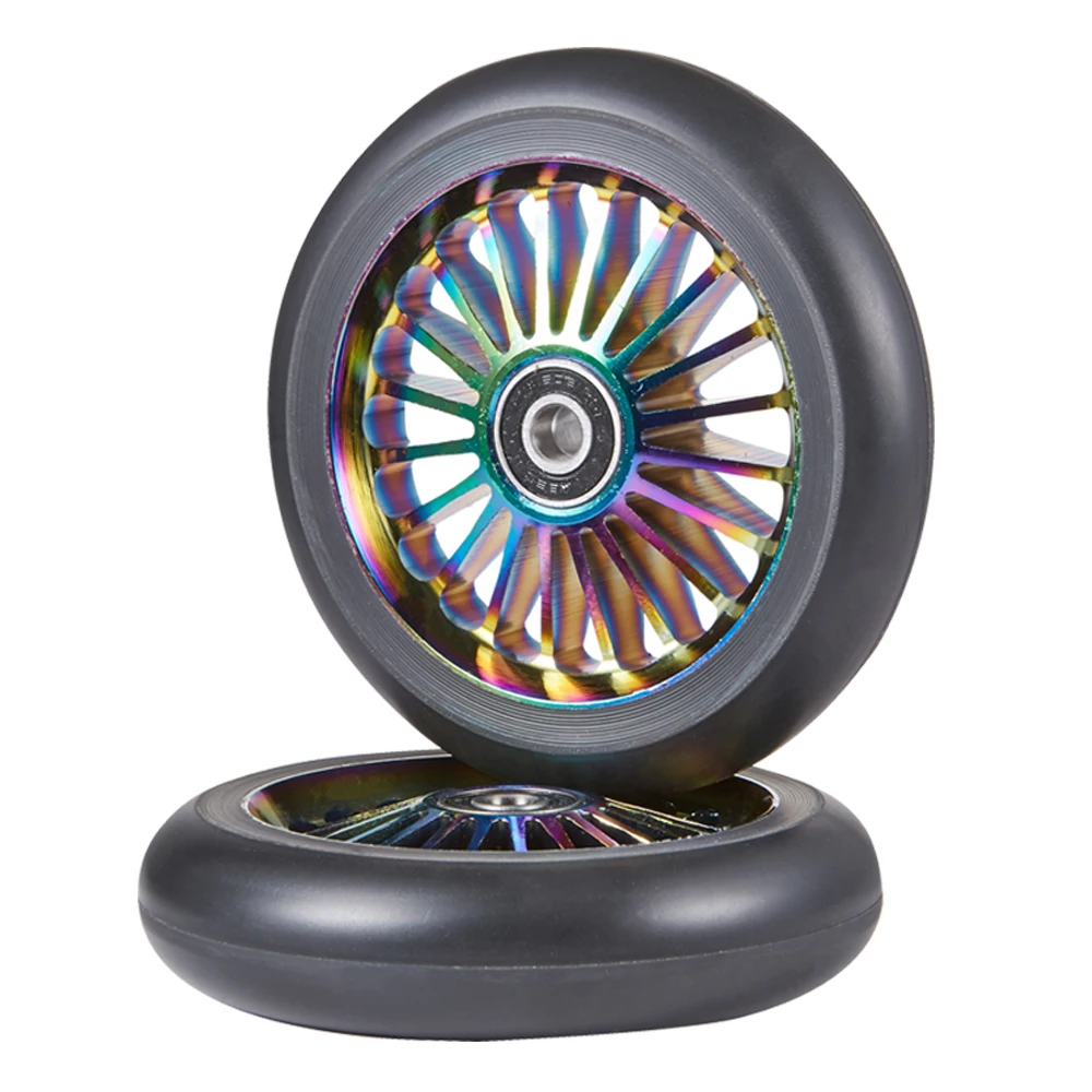 Good Quality Completed 2pcs Neo 110mm Pro Stunt Scooter Replacement Wheels with ABEC-11 Bearing | Спорт и развлечения