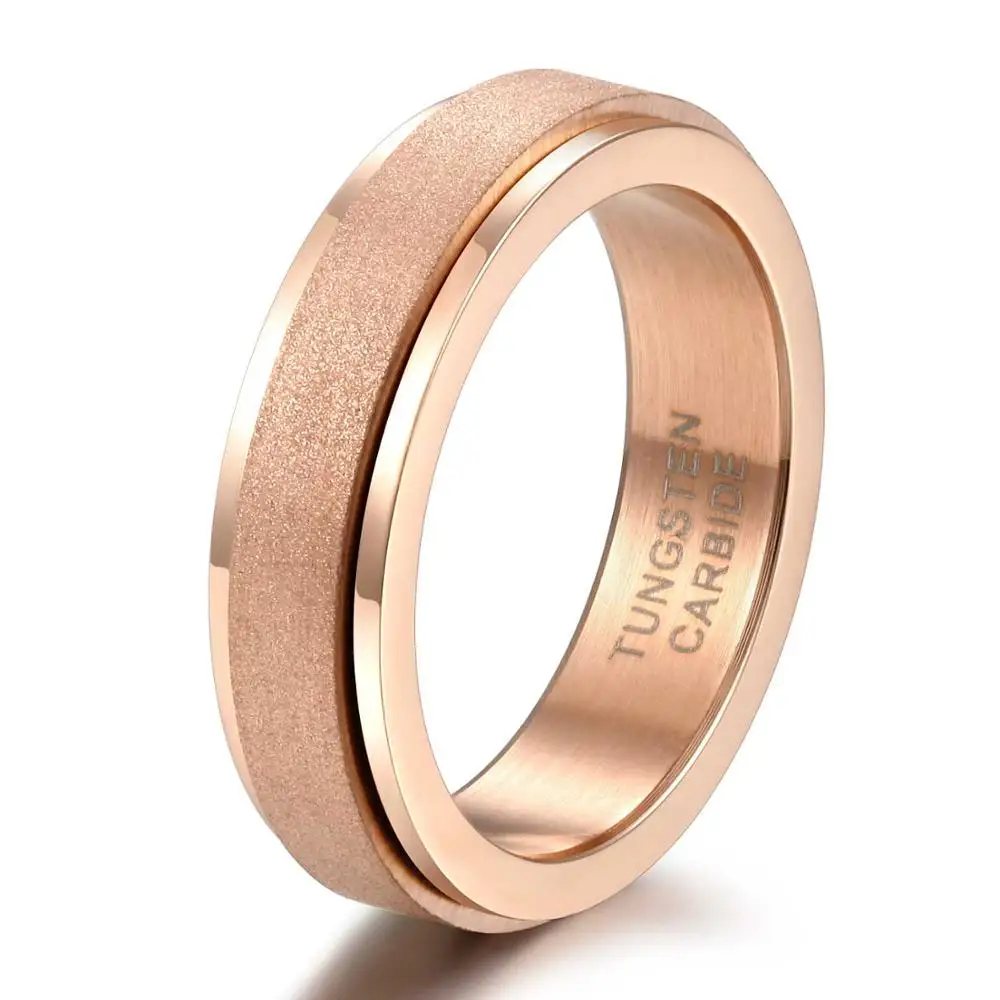 

Кольца Somen из розового золота, кольца из вольфрама, Женские Ювелирные изделия, модное синее цветное кольцо, кольца для влюбленных пар, Подаро...