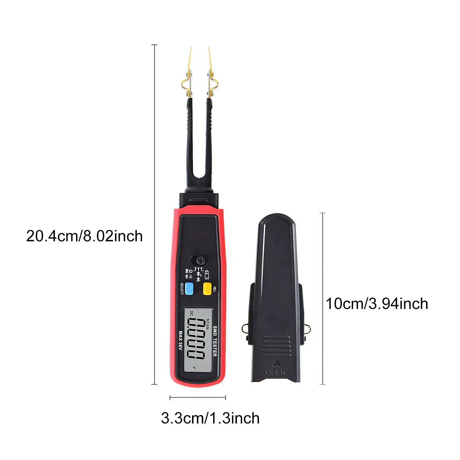 UNI-T UT116A SMD тестер измеритель мультиметр вращающийся Пинцет Сопротивление Емкость