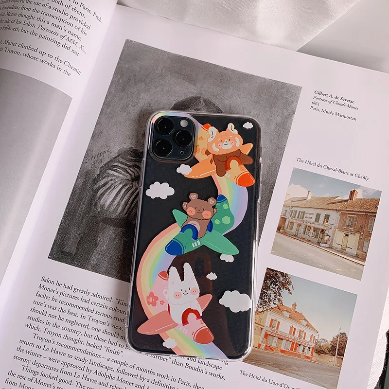 Милый корейский Ретро чехол для телефона iPhone 11 Pro Max XR XS X 7 7Plus 8 Plus силиконовый