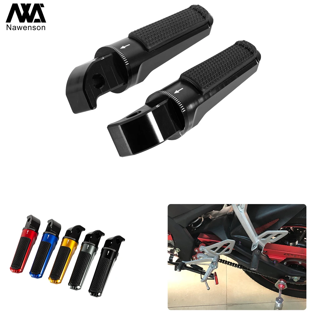 Мотоциклетные Задние подножки CNC пассажирская Подножка для Yamaha FZ-07/FZ-09 14-18 Φ 14-20 R3